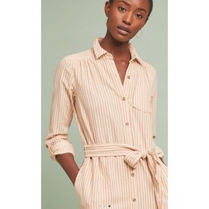🔥SOLD🔥Anthropologie Striped Shirtdress. M